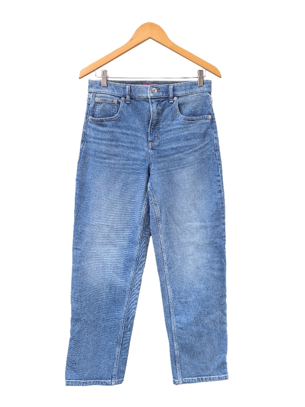 SPANXShape Women's Medium Jeans 90s Straight Leg Authentic 360 90s Elysian Blue